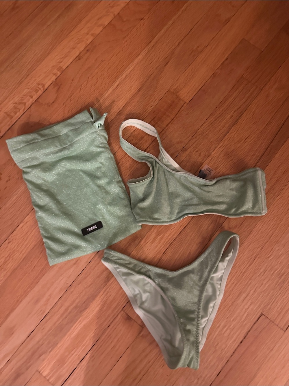triangl swimwear Mint Green Two-Piece Bikini Set